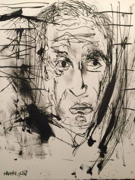 Elie Wiesel by Michael Hafftka
